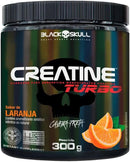 Creatine Turbo BlackSkull - Creatina Monohidratada em pó, com carboidrato para melhor absorção e performance (300g)